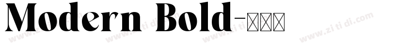 Modern Bold字体转换